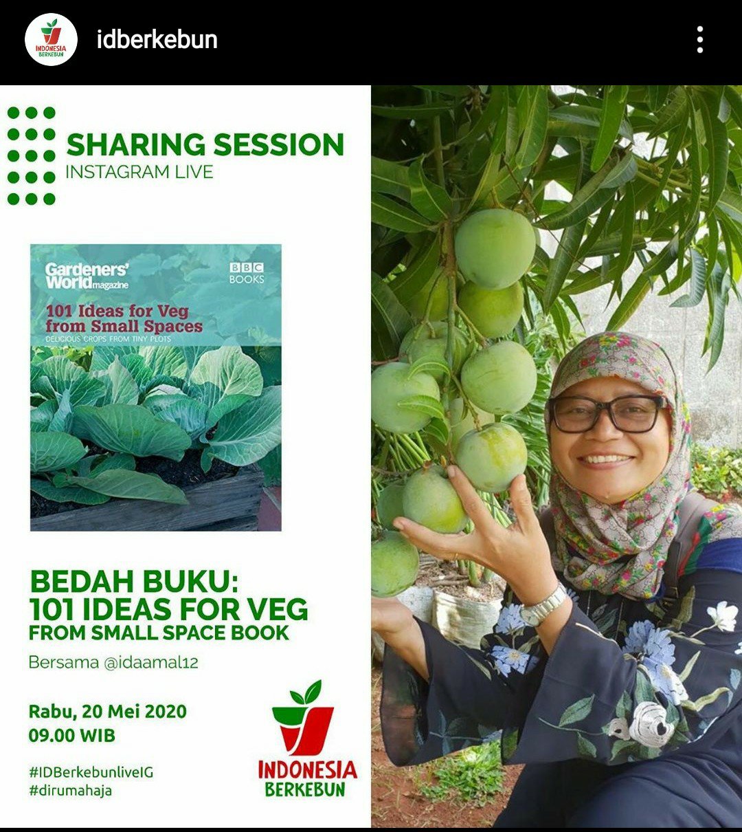 Bedah Buku “101 Ideas for Veg from Small Spaces”; Optimalkan Lahan Sempit Menjadi Kebun Produktif